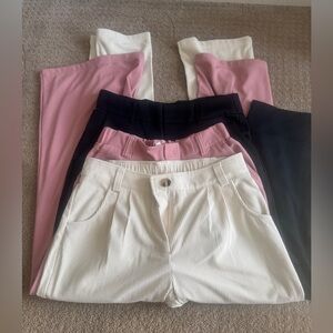 HALARA Cream, Pink and Black Pants Bundle